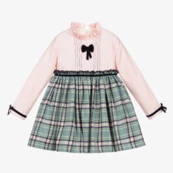 Abuela Tata Pink & Blue Check Dress