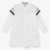 BOSS Girls White Cotton Shirt Dress -Twinkle Tots boss girls white cotton shirt dress 504797 31e86f7e32f7988f5b822870f37fd854e31b5d23
