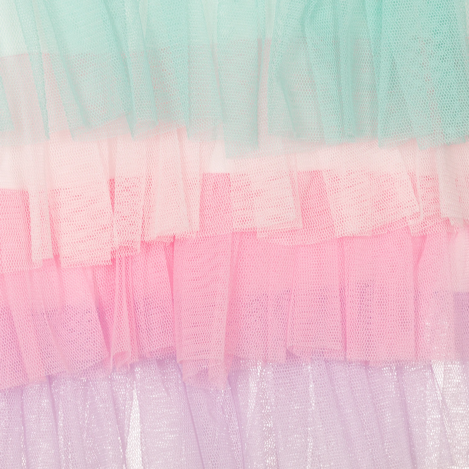 Caramelo Kids Girls White Cotton & Tulle Mermaid Dress 7 Caramelo Kids Girls White Cotton & Tulle Mermaid Dress - Image 5