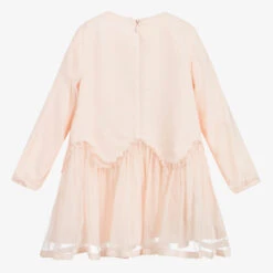 Chloé Girls Pink Silk Dress -Twinkle Tots chloe girls pink silk dress 192317 9a161d213869ffe9df4e26b071d115508432ef34