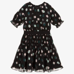 Emporio Armani Girls Black Chiffon Dress -Twinkle Tots emporio armani girls black chiffon dress 415378 df00d81b1915b41b2c5676b7defd01623cfd9f55