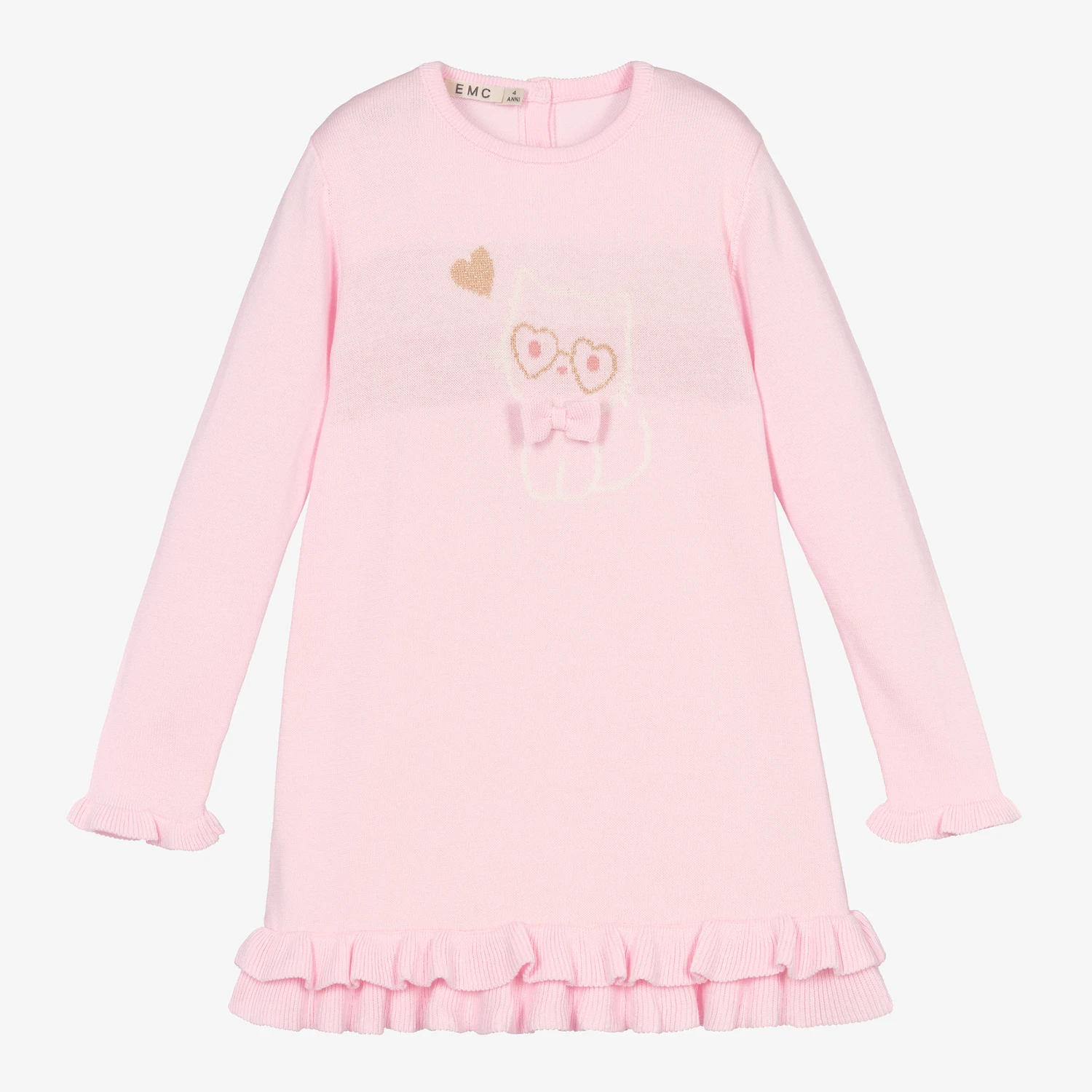 Everything Must Change Girls Pink Knitted Dress 3 Everything Must Change Girls Pink Knitted Dress