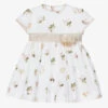 Foque Ivory & Beige Cotton Dress -Twinkle Tots foque ivory beige cotton dress 425848 eb365e22be5863995b7b2b679249e47901864c31