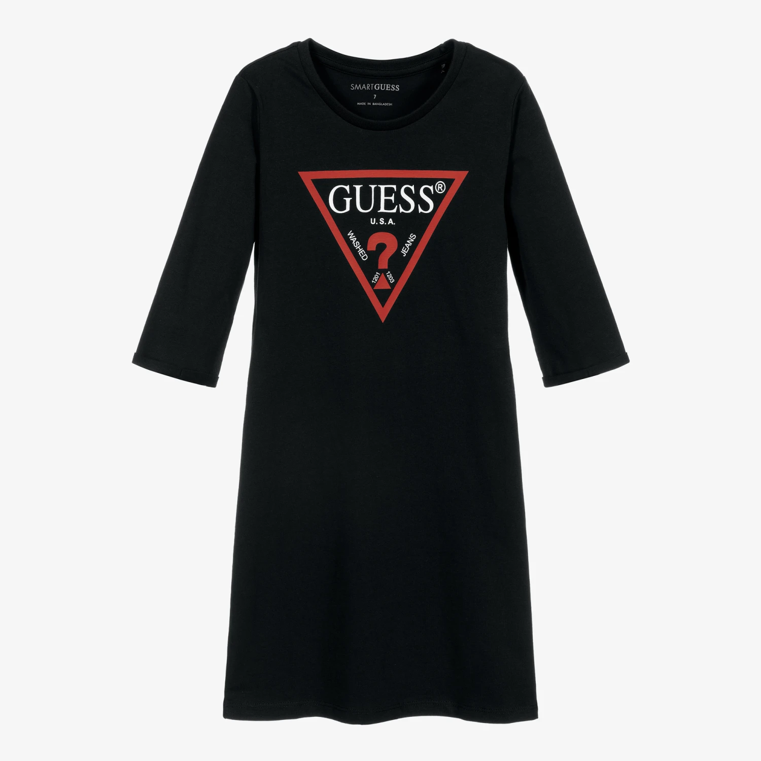 Guess Girls Black Cotton Dress 3 Guess Girls Black Cotton Dress