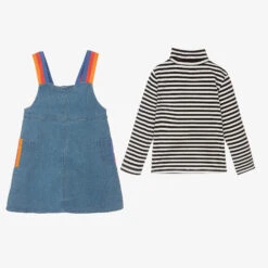Joyday Girls Blue Denim Dress Set -Twinkle Tots joyday girls blue denim dress set 478881 681c72e0867b32b9bf09df520e4f7cbb4b348c99