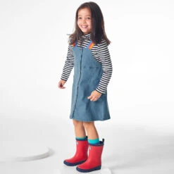 Joyday Girls Blue Denim Dress Set -Twinkle Tots joyday girls blue denim dress set 478881 bb06d93a4462739a64467d333e9092b7e3ecf53c outfit