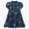 Junona Girls Blue Floral Chambray Dress -Twinkle Tots junona girls blue floral chambray dress 495668 3ac13acfec05a33a6efe77d95809b438be06d3c0