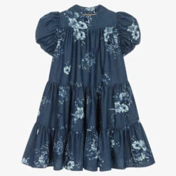 Junona Girls Blue Floral Chambray Dress 6 Junona Girls Blue Floral Chambray Dress -Twinkle Tots junona girls blue floral chambray dress 495668 fd937130c276e36bbdf7e501204aa564bb3e47ad
