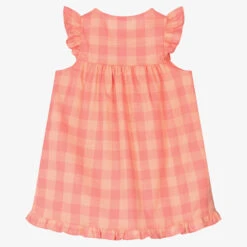 Laranjinha Girls Pink Checked Cotton Dress -Twinkle Tots laranjinha girls pink checked cotton dress 505575 66c62b94df8bae7e52d66a50e6008466589ff5f5