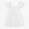 Laranjinha Girls White Linen & Cotton Dress -Twinkle Tots laranjinha girls white linen cotton dress 505614 7a206310f2d540a8fd240ca6bc36480285e80997