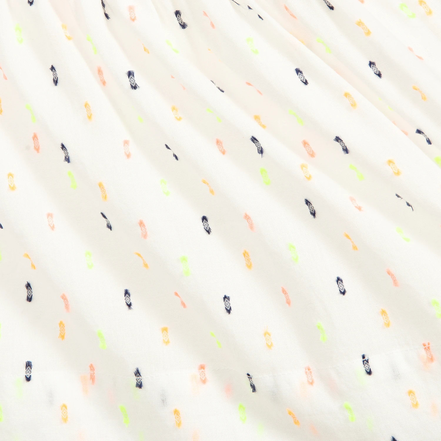 Lili Gaufrette Girls Ivory Cotton Dress 5 Lili Gaufrette Girls Ivory Cotton Dress - Image 3