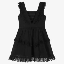 Mayoral Girls Black Cotton Dress -Twinkle Tots mayoral girls black cotton dress 496256 7b2a3cb7240469d81de9f433f932e41bfea2d7bd