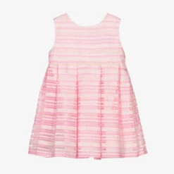 Mayoral Girls Pink & White Dress -Twinkle Tots mayoral girls pink white dress 446025 a4369e08fb202320683c7dd3b202689be3994913