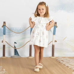 Mebi Girls White Floral Poplin Dress -Twinkle Tots mebi girls white floral poplin dress 485598 3ea3cb5a91b0e10663e4550faeab0fa8aded0e9a outfit