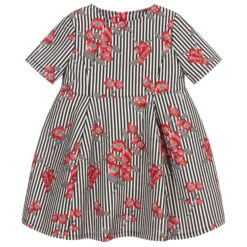 Pan Con Chocolate Black & White Striped Dress