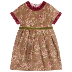 Pan Con Chocolate Brown & Pink Velvet Dress -Twinkle Tots pan con chocolate brown pink velvet dress 390838 00e1b41e0f9a2d4c117bfab4398f827a2c079920