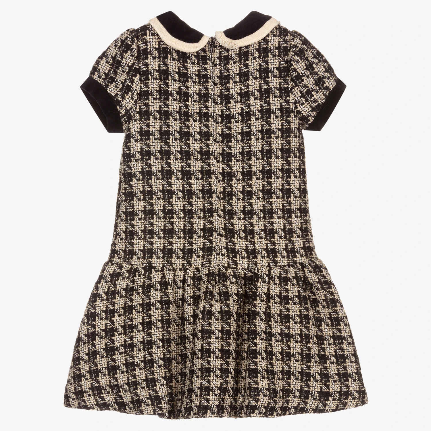 Patachou Girls Black Tweed Dress 5 Patachou Girls Black Tweed Dress - Image 3