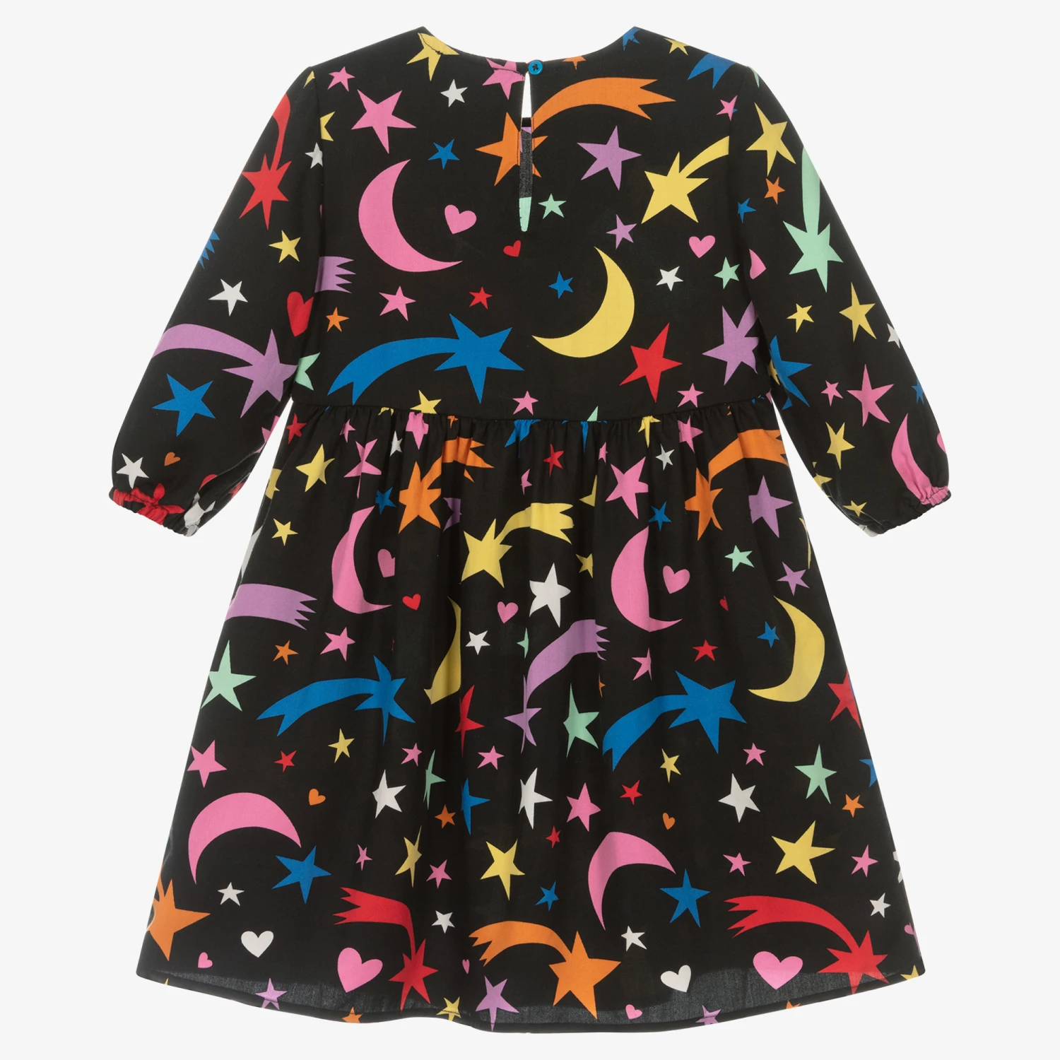 Stella McCartney Kids Girls Black Tencel Dress 4 Stella McCartney Kids Girls Black Tencel Dress - Image 2