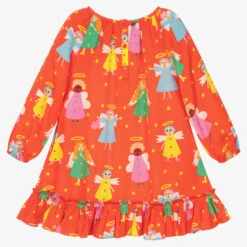 Stella McCartney Kids Girls Red Tencel Dress -Twinkle Tots stella mccartney kids girls red tencel dress 475217 79898ae42c4dd6770486f6d00305b2b0dd2b177f