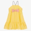 Wauw Capow By Bangbang Girls Yellow Cotton Bow Dress -Twinkle Tots wauw capow by bangbang girls yellow cotton bow dress 503848 c7f13a779ea33867dad8e25165750827852a520a